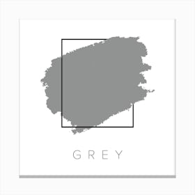 Grey Color Box Canvas Print