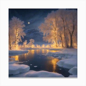 Winter Landscape Canvas Print