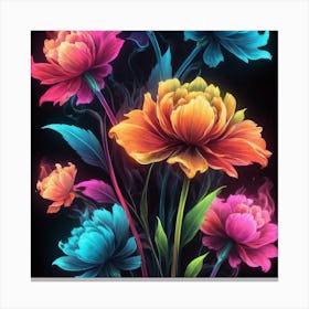 Colorful Flowers 1 Canvas Print