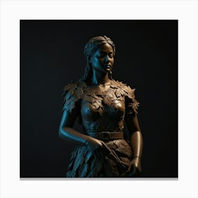 Woman In A Dress Canvas Print