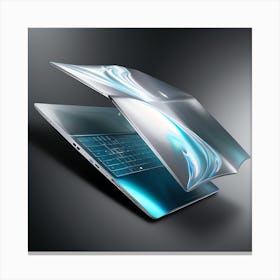 Leonardo Phoenix A Futuristic Sleek Laptop With A Mesmerizing 3 Canvas Print