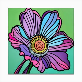 Psychedelic Flower 1 Canvas Print