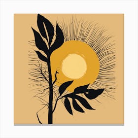 Sun And Leaves Canvas Print
