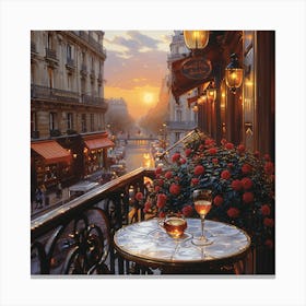 Paris Balcony Canvas Print