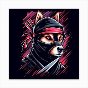 Ninja Dog 1 Canvas Print