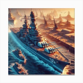 World Of Warships Canvas Print