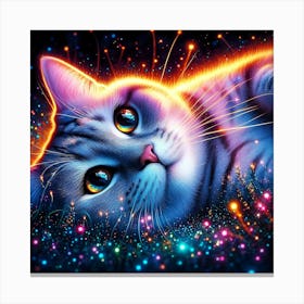 Feline Creative Cat Illustration 87 1 Canvas Print