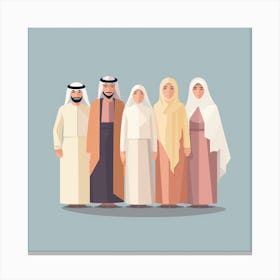 Arab Family (19) Canvas Print