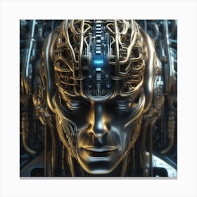 Futuristic Head 4 Canvas Print