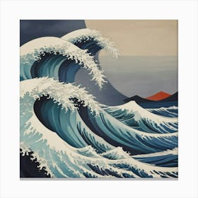 Great Wave Off Kanagawa 21 Canvas Print