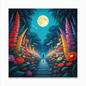 Night In The Garden Canvas Print