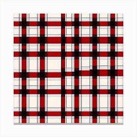 Plaid Fabric pattern art Canvas Print