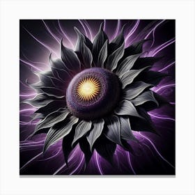Purple Sunflower Canvas Print