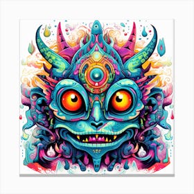 Psychedelic Demon Canvas Print