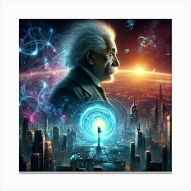 Albert Einstein 13 Canvas Print