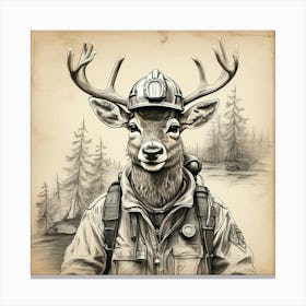 Firefighter Canvas Print Canvas Print