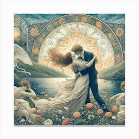 'The Bride And Groom' Canvas Print