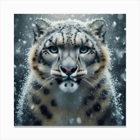 Snow Leopard 18 Canvas Print