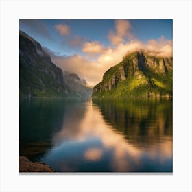 Fjords In Norway Canvas Print