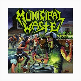 Municipal Waste Trash Metal 6 Canvas Print