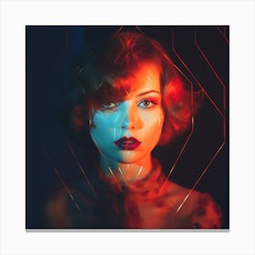 Woman With Red Hair Canvas Print