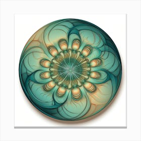 Fractal Flower Canvas Print