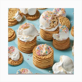 Ice Cream Sundaes Canvas Print