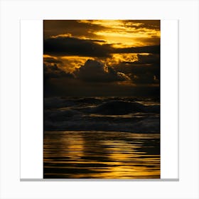 Sunset At The Beach 2 Canvas Print