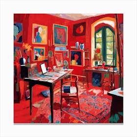 Red Room 3 Canvas Print