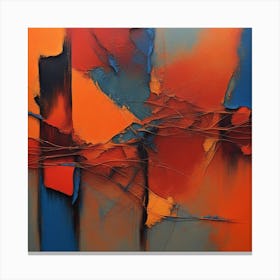 "Not Again".  Abstract Painting Canvas Print