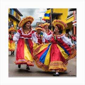 Colombia Street Dance Canvas Print