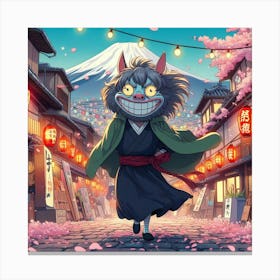 Japanese Demon Canvas Print