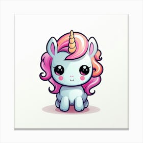 Cute Unicorn 307 Canvas Print