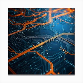 Circuit Board 34 Canvas Print