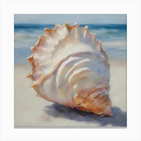Shell On The Beach Canvas Print