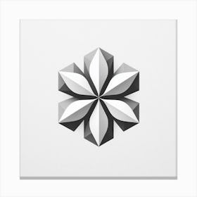 Geometrical jasmine flower 2 Canvas Print