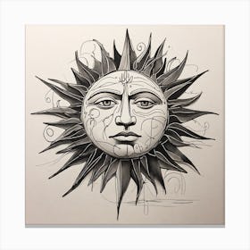 The Sun Canvas Print