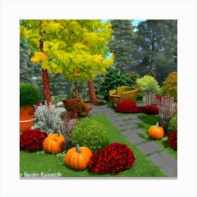 Autumn Garden 2 Canvas Print