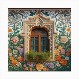 Moroccan Wall Painting Canvas Print