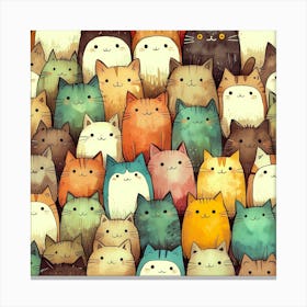 Purr-fectly Pawsome Parade Canvas Print