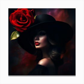 Graceful woman Canvas Print