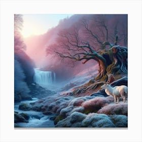 Deer In The Forest 33 Canvas Print