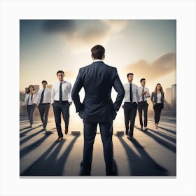 “Great Things In Business Are Never Done By One Person, They Re Done By A Team Of People Canvas Print