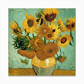 Sunflowers, Vincent van Gogh Canvas Print