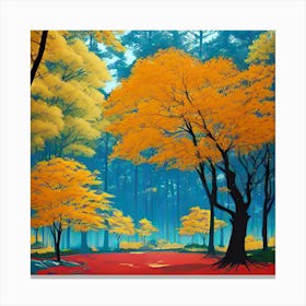 Autumn Forest 99 Canvas Print