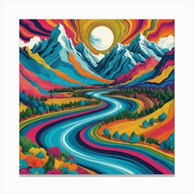 Rainbow River 2 Canvas Print