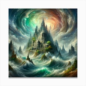 Castle In The Clouds 10 Canvas Print