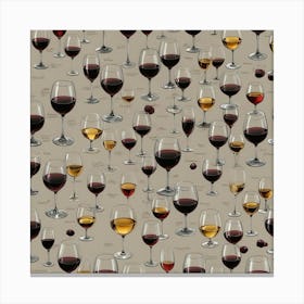 Wine Glasses 17 Canvas Print