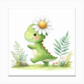 Daisy the dinosaur 1 Canvas Print