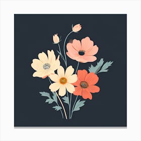 Bouquet Of vintage Flowers Canvas Print